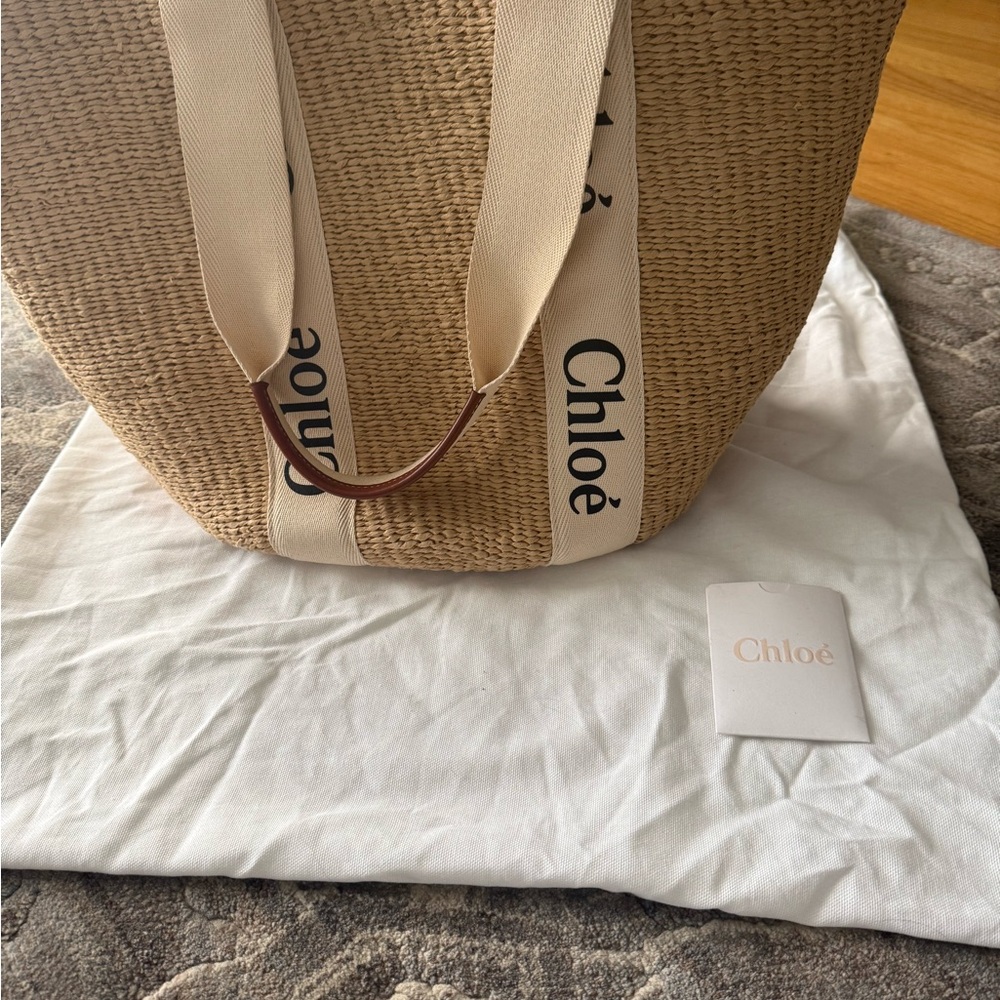 Chloe Tan and Cream Tote Bag - Picture 9 of 14